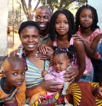 Steve Chalumbila and his Family